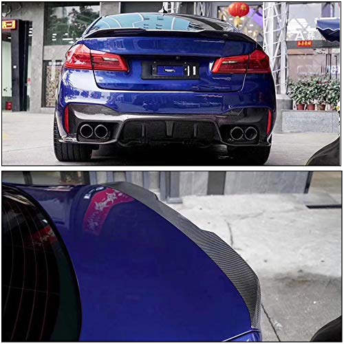 Mcarcar Kit G30 Real Carbon Fiber Trunk Spoiler For Bmw 5 Series G30 2017-2022 520I 530I 540I F90 M5 Sedan Rear Boot Highkick Wing Lip Car Roof Window Top Wing Lip Facotry Outlet (A Style) #TOP2