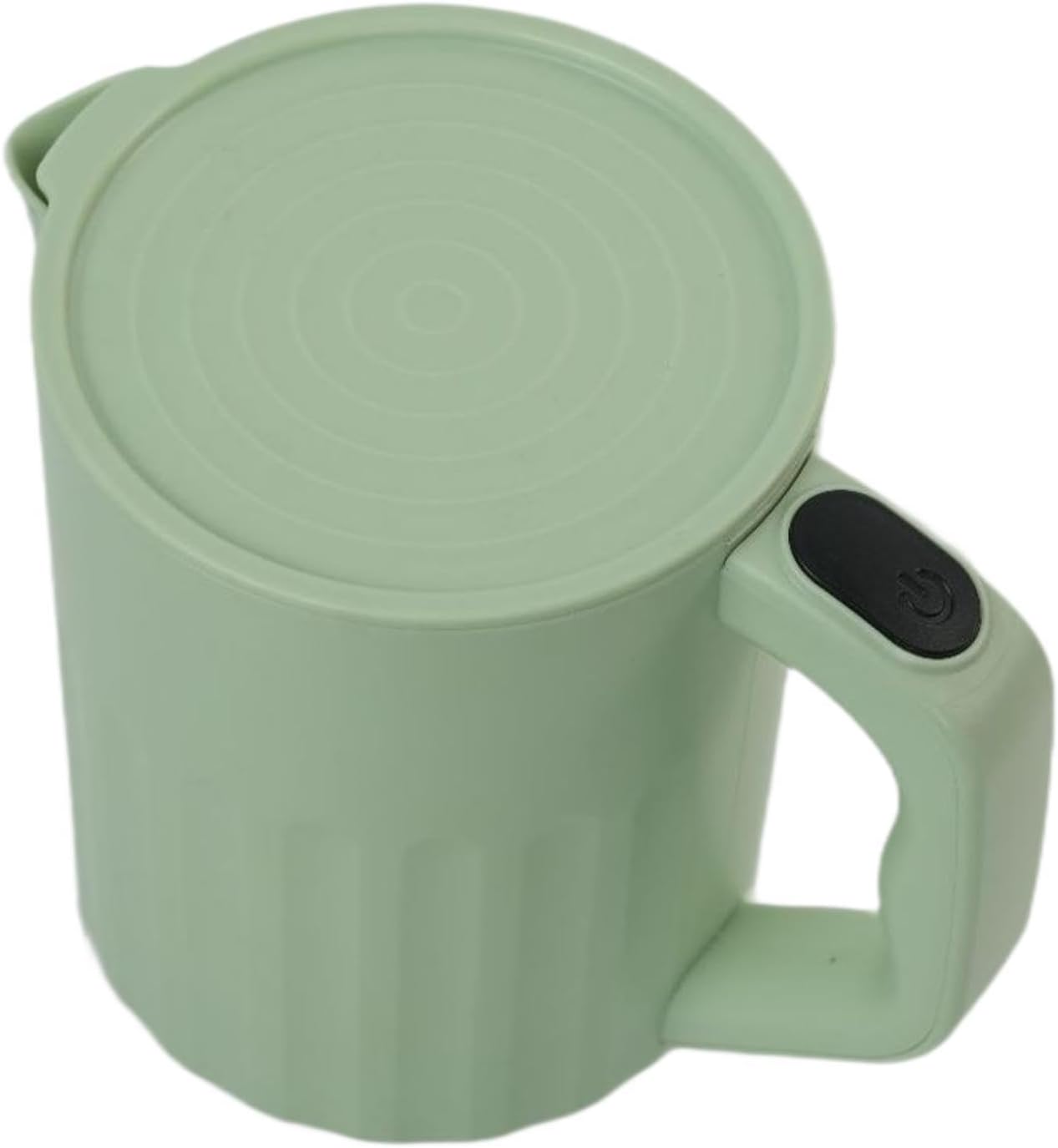 Electric Egg Beater Handheld Mixer Automatic Egg Whisk Efficient Rice Washer Cup with Strainer Portable Pp Material Suitable for Students Dorm Cooking, Green