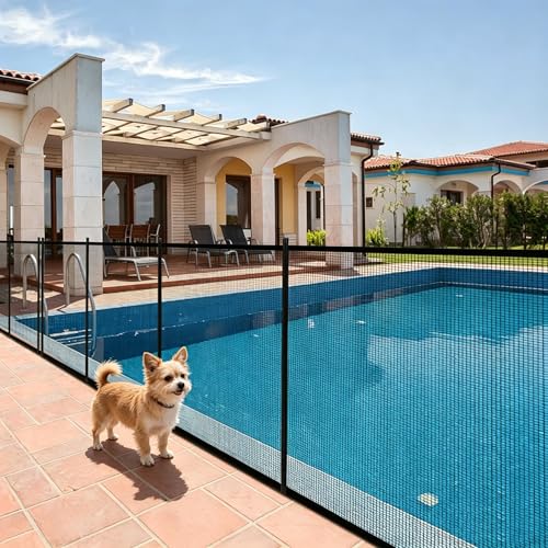Miniatura 2 de Costway Valla Para Piscina, 360x125cm, 4 Piezas, Vallas De Seguridad Para Piscina, Marco Aluminio Y Tejido Teslin, 340 G M , Con Protección Uv, Vallas Piscinas Seguridad Para Niños Y Mascotas 1