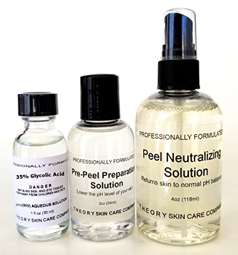 Glycolic Acid 35% Pro Chemical Peel Kit -1oz (30ml) Medically Pure, Complete Kit with Instructions. Everything You Need From Start to Finish Is in the Kit.