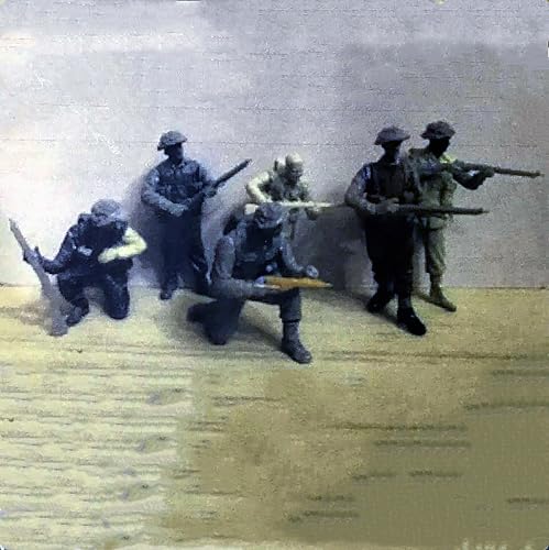 Maquettes de soldats britanniques 1/35 figurines WWII résine miniatures militaires à assembler