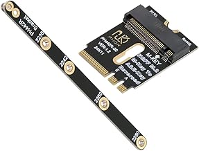 cablecc NGFF M.2 Key A+E to PCI-E 4.0 NVME M-key with Bracket Extension Adapter for Laptop Motherboard SSD 2230 2280