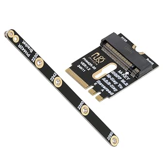 cablecc NGFF M.2 Key A+E to PCI-E 4.0 NVME M-Key with Bracket Extension Adapter for Laptop Motherboard SSD 2230 2280