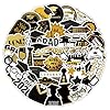 50 PCS 2026 Graduation Stickers, Waterproof Vinyl Black & Gold Foil Graduation Decals for Laptop, Luggage, Skateboard, Phone, Fridge, Trendy Stickers for Teens, Adults, Graduates #1