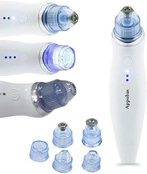 Microdermabrasion Machine - Premium Diamond Vacuum & Light Therapy Home Kit