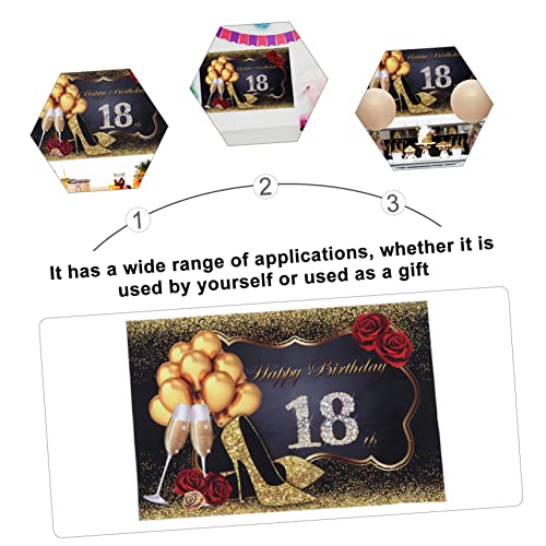 Amosfun 1 Unidade Pano De Fundo De Aniversário Cenário De Festa De 30 Anos Decorações Bandeira Festa