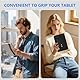 HoYiXi Weiche Handgurt für 9-11 Zoll E-Reader & Fire Tablet Kompatibel mit Fire HD 10 / iPad 9,7 Zoll/iPad mini/Galaxy Tab A8 A9 / Huawei,Leichtgewicht, Soft Hand Strap for Tabletr - Schwarz