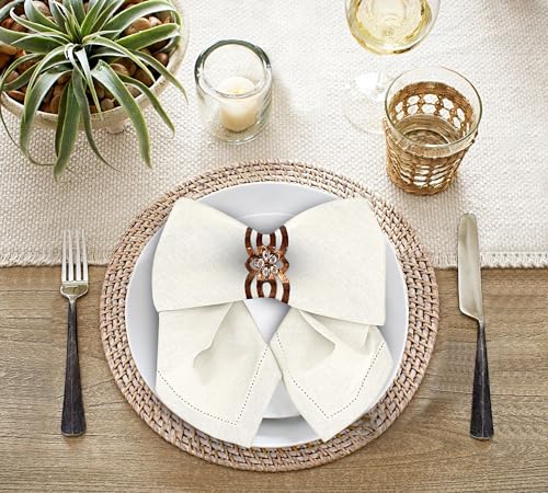 Ruvanti-Premium-Linen-Napkins-Set-of-4-20×20-Inch-Classic-Hemstitch-Mitered-Corner-Cloth-Napkins–Soft-Elegant-Dinner-Napkins-Cloth-Washable-for-Weddings-Parties-Everyday-Use-Ivory Ruvanti Premium Linen Napkins Set of 4 20×20 Inch Classic Hemstitch Mitered Corner Cloth Napkins–Soft Elegant Dinner Napkins Cloth Washable for Weddings Parties Everyday Use Ivory