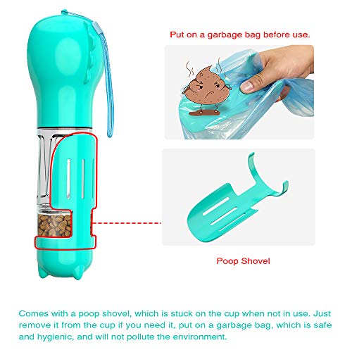 mewmewcat Garrafa de água para cachorro para passear Dispensador de água para viagem portátil para a