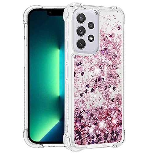 Coque Samsung A23 5G protection brillante silicone doré rose