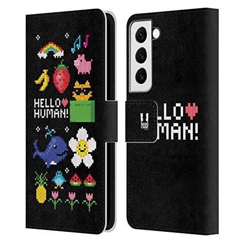 Coque Samsung S22 5G rétro avec rangements cartes et clapet en cuir