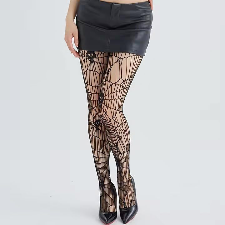 DRESHOW Fishnet Suspender Pantyhose Stockings Hight Waist Tights Thigh High Pantyhose - Image 4