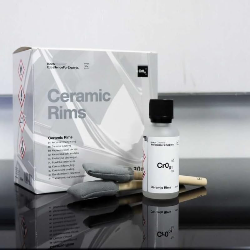 ChimpTools - Koch Chemie Ceramic Rims Cr0.01 Felgenversiegelung Set 30ml - einfache Felgenreinigung - SiO2 Felgen Coating mit NANO Effekt - 12 Monate Standzeit