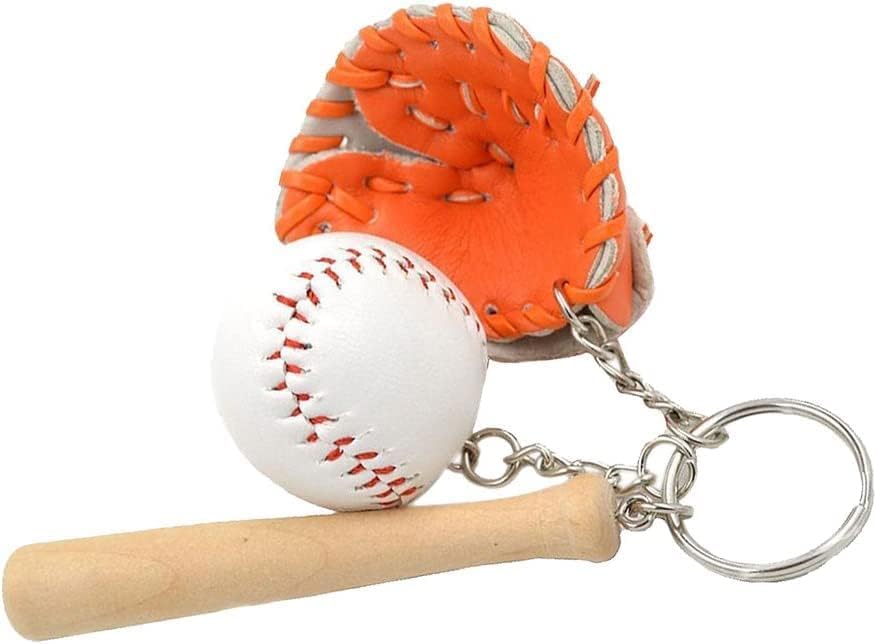 Amazon.co.jp: ミニ 野球 ボール バット グローブ キーチェン
