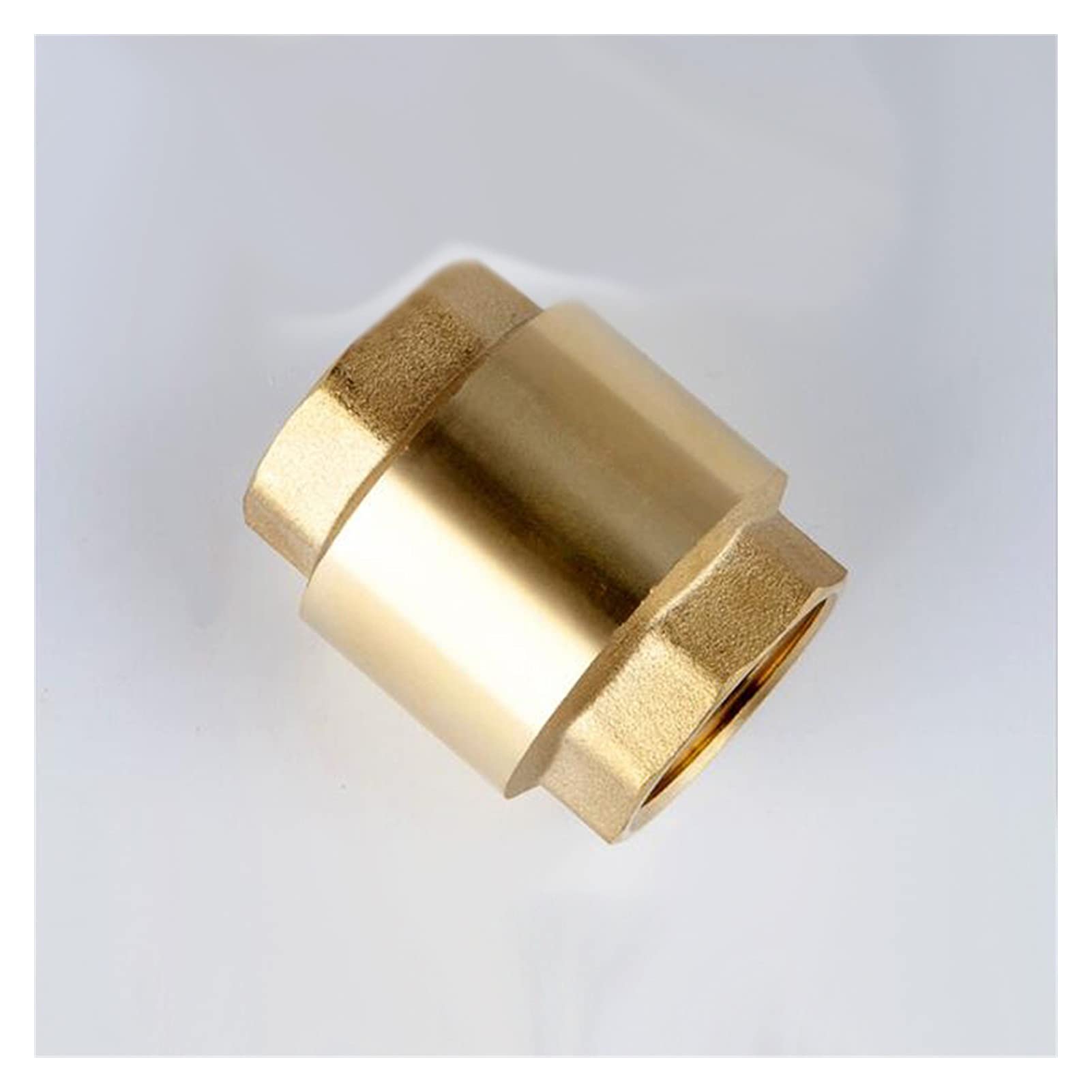 Raccords de tuyauterie 1/2 "DN15 DN20 DN25 DN25 DN32 1 pouce Femme Valve anti-retour, laiton en ligne Spring Vanne Vertical Valve Vertical pour l'huile d'huile d'eau raccord gaz