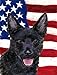 PatioPlus 11 x 15 in. USA American Flag with Australian Kelpie Garden Size Flag