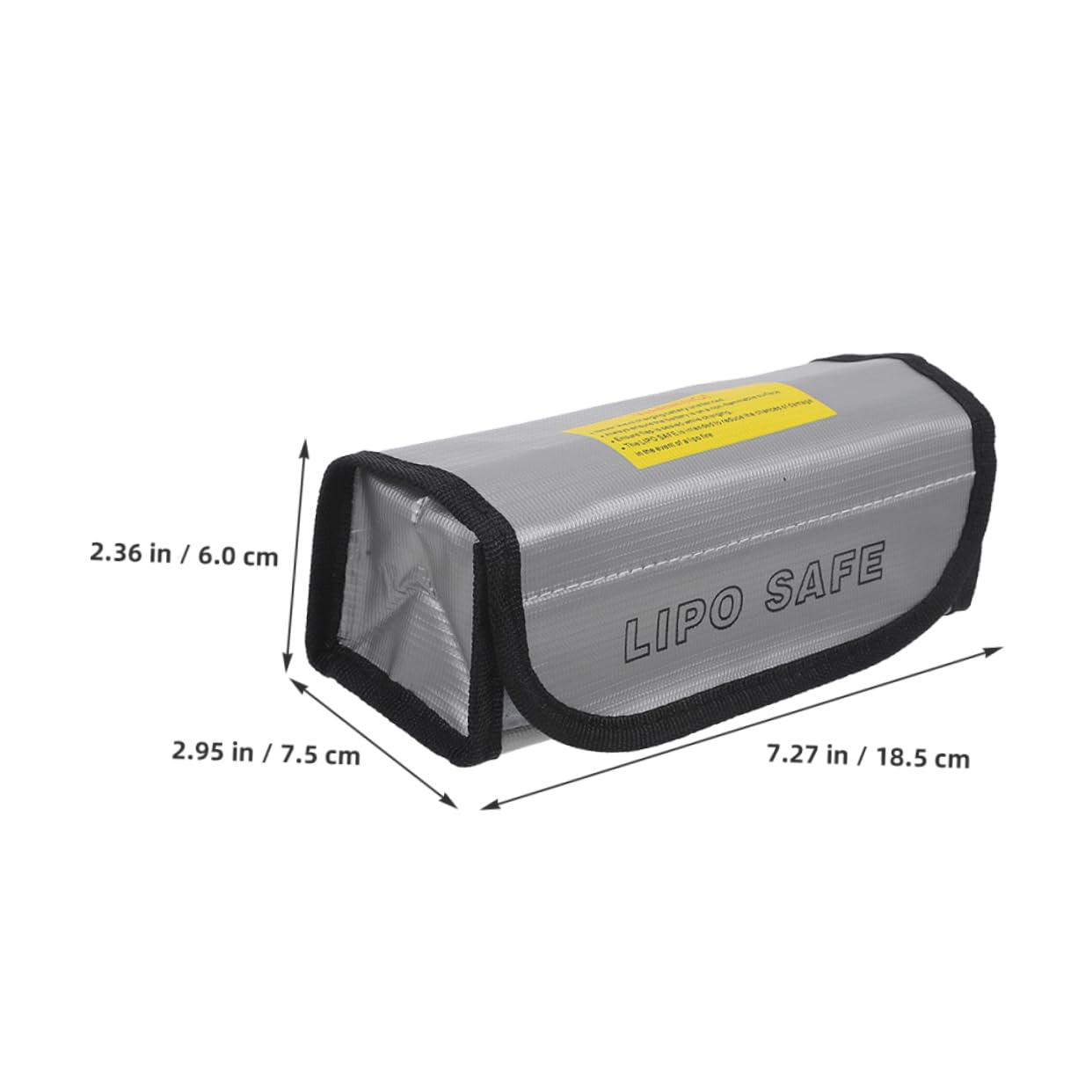 KALLORY 2PCS Heat Resistant Lipo Battery Storage Bags Explosion Fireproof Pouch for Lithium Batteries for Aircraft Safety Prevent Overheating