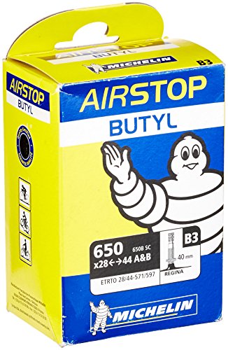 Michelin 650X28 - Cámara de Aire para Bicicleta, 44 A y B (28/44-571/597), B3, válvula de 40 mm