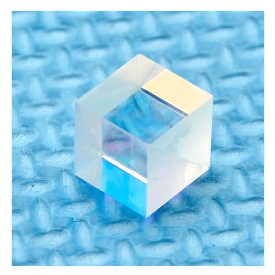 650nm Red Laser PBS Polarizing Beam Splitter Transparent Glasses Cube Lens 10x10x10mm