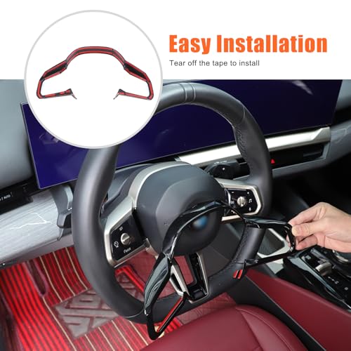 Intérieur piano noir pour BMW Série 5 cadre de volant 2024