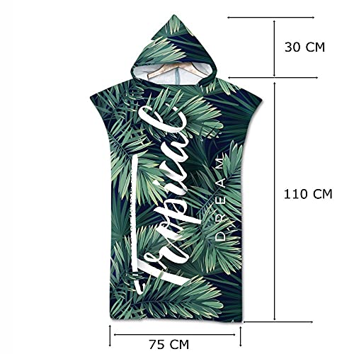 Proumhang Umkleidehilfe Handtuch Herren Damen Surf Mikrofaser Bademantel 75cm x 110cm Stil 2