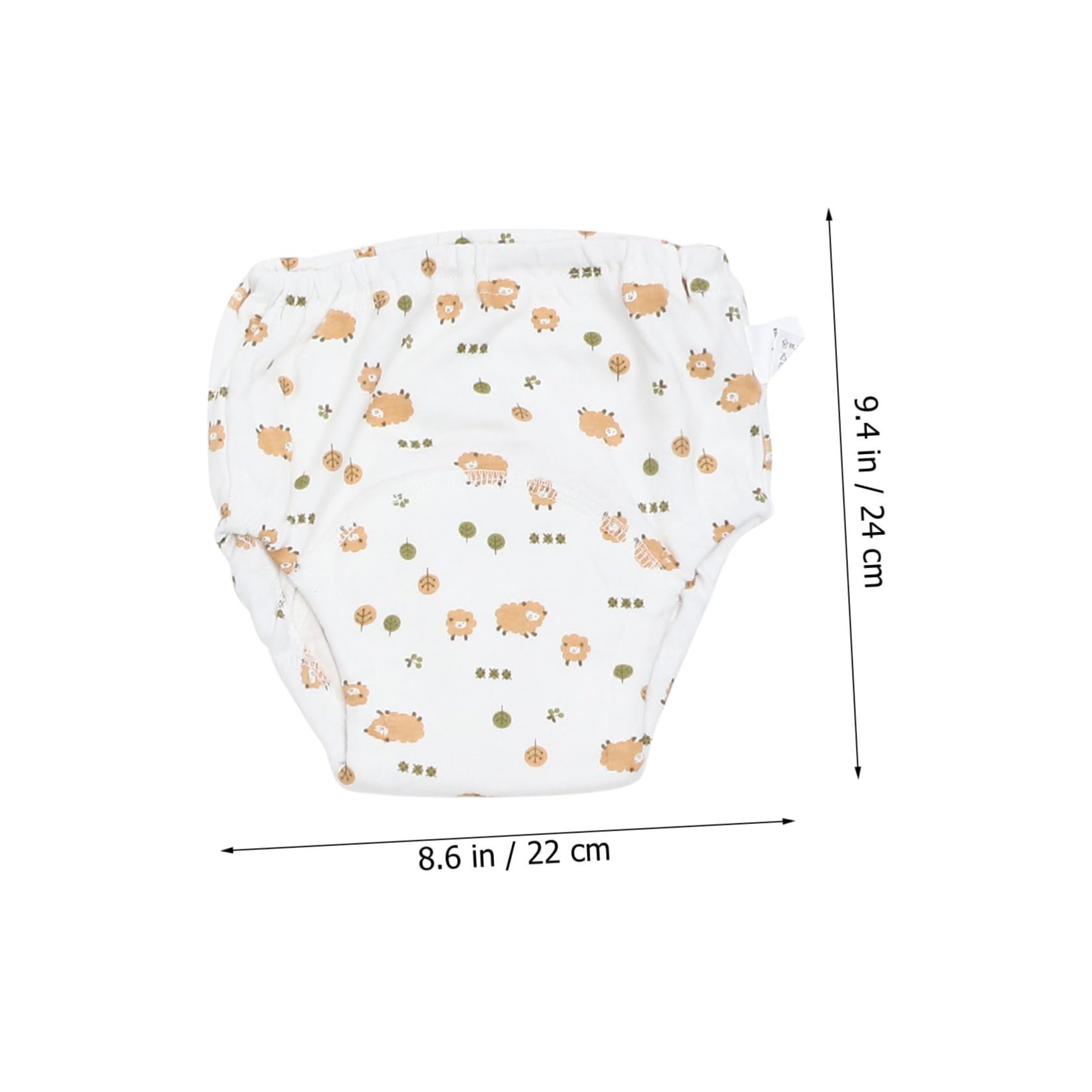 Toddmomy 6 Pcs Baby Briefs Newborn Training Pants Waterproof Cotton Comfortable Breathable for Toddlers Random Style White