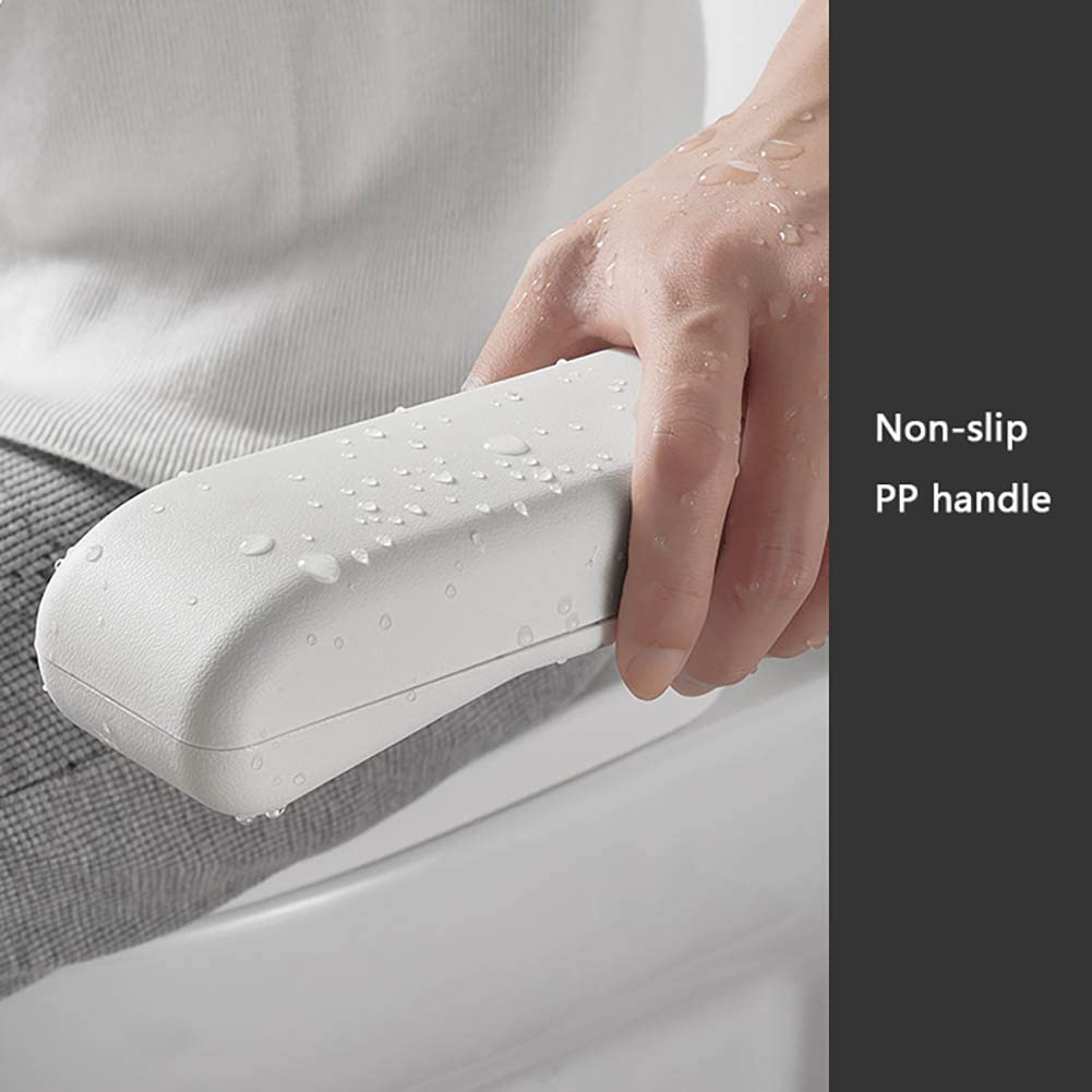 asidero de ducha, Barra de Apoyo for Inodoro Plegable Barra de Apoyo for Inodoro de Acero Inoxidable 304 con Superficie de PP Pasamanos de Seguridad de 70 cm Reposabrazos Antideslizante Barra de Apoyo