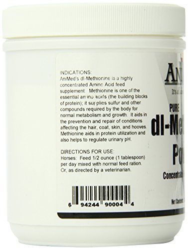 Animed Dl-Methionine Pure For Horses, 16Oz #TOP2