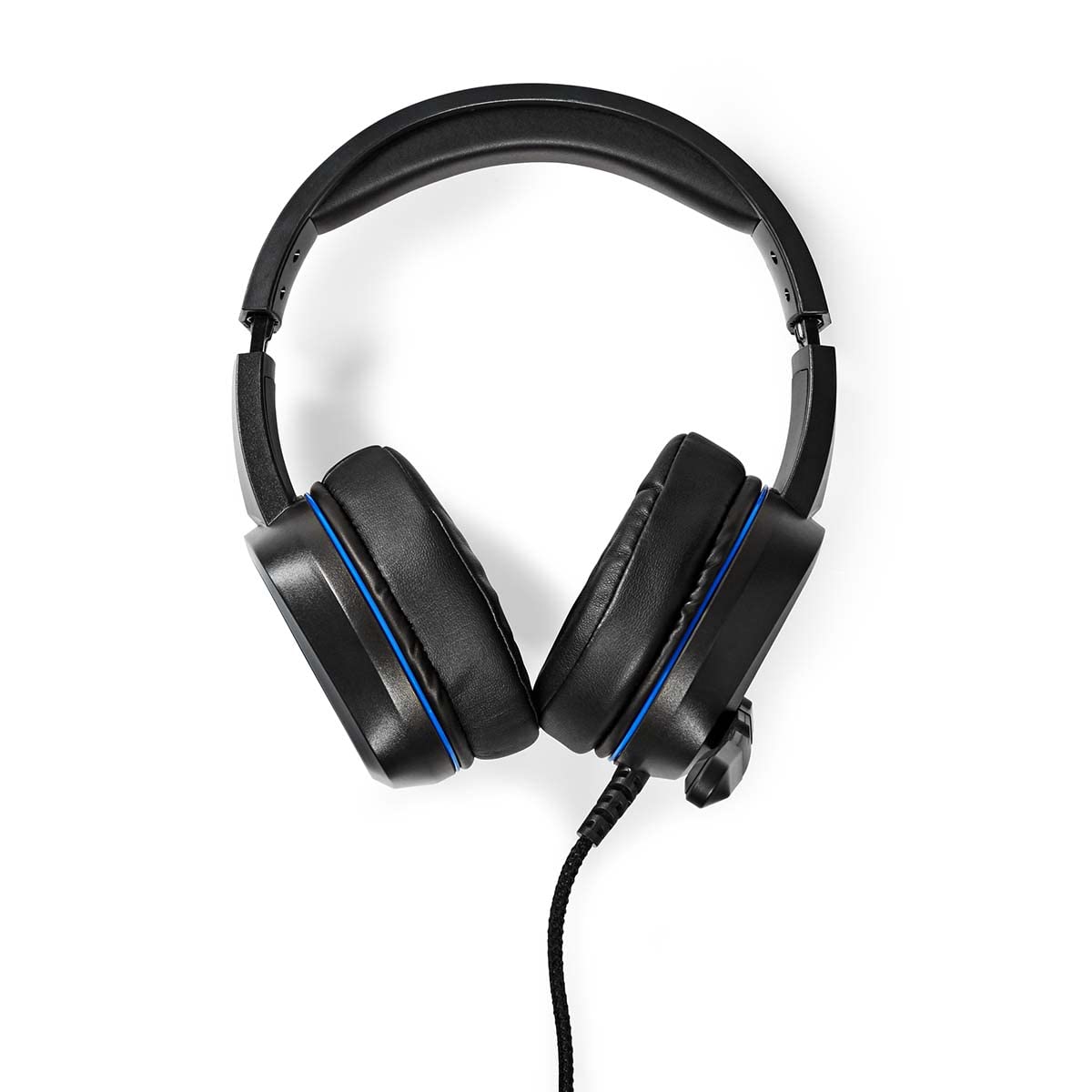NEDIS Casque de Jeu | Tour d'oreille | Surround | USB Type-A | Rabattable Microphone | 2.10 m | LED