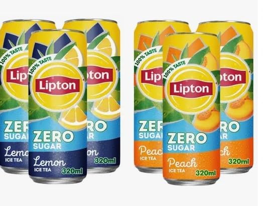 Lipton Zero Sugar Ice Tea Variety Pack of Lemon & Peach Flavour Made With Real Tea Leaves And Natural Flavour Each 320 ml (Pack Of 6) Imported (B0D4QD9PWX) Amazon Price History, Amazon Price Tracker