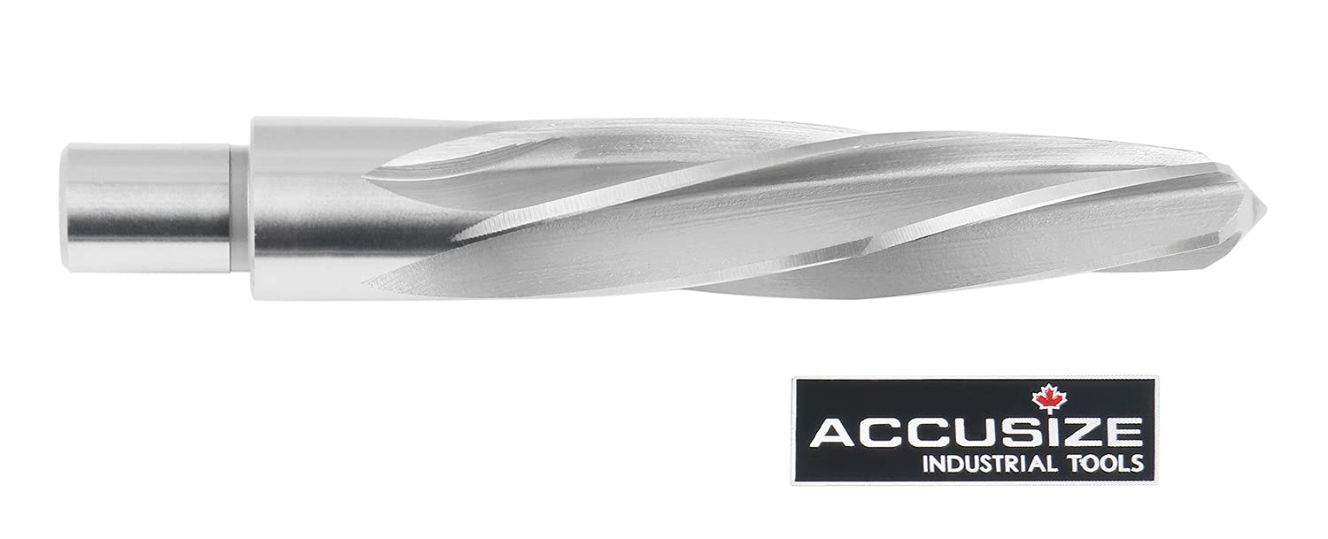 Accusize Industrial Tools Alesatore allineamento H.S.S. 1-1/16'' con gambo Weldon da 3/4'' / 0,75'', scanalatura a spirale, 0521-1716