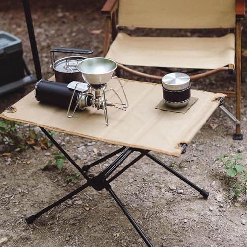Mesa de campamento portátil y compacta con estructura de aluminio resistente 8
