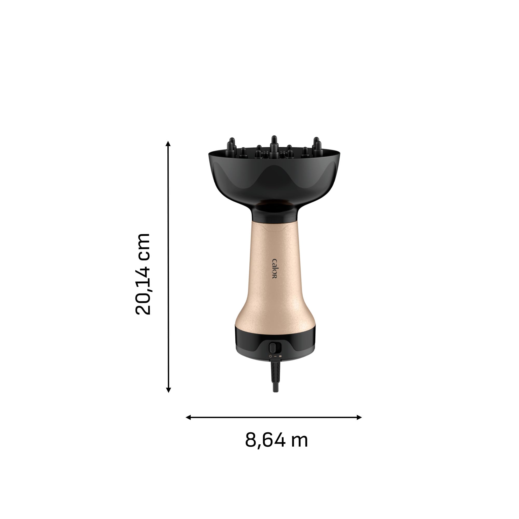 Calor Curl Harmony, Sèche-cheveux diffuseur 3-en-1, Pour cheveux bouclés, Sèche, Redéfinit, Sublime, CV7D30C0