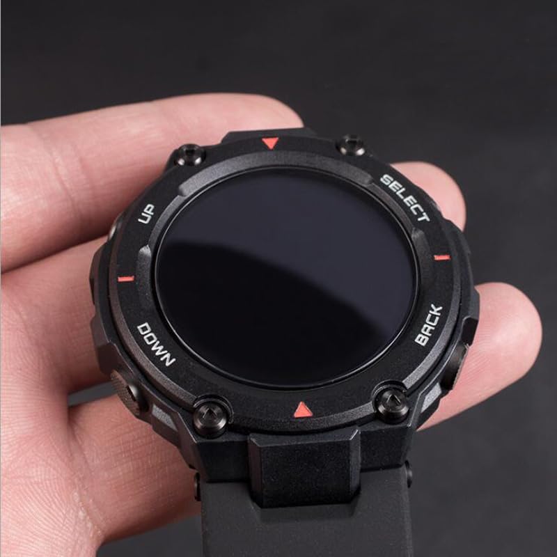 Image of YODI Pack of 2 Waterproof 3D Tempered Glass Screen Protector Compatible with Amazfit T-Rex /T-rex pro Only ((Amazfit T Rex /Amazfit T Rex Pro))