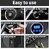 Digital Air Compressor for Car Auto Pump Portable Tire Inflator with LED Light DC 12V #5