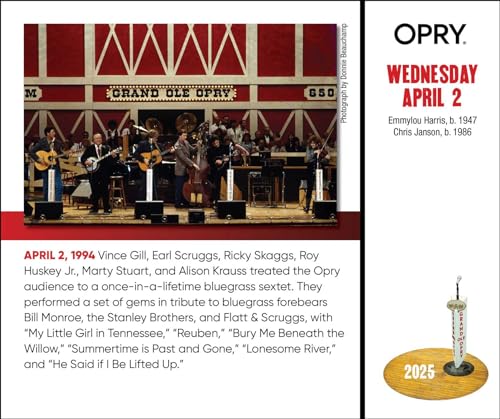 Grand Ole Opry 2025 Day-to-Day Calendar: Celebrating 100 Years of the Artists, Fans & Home of Country Music - Image 6
