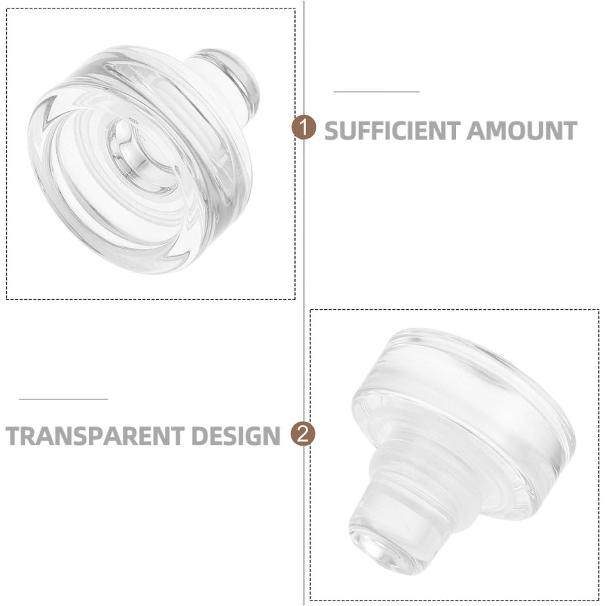 SHINEOFI Set 12 Pezzi Tappi Bottiglia Vino in Vetro e Silicone a Forma di T per Chiusura Ermetica, Affidabile e Adatto a caffè e Banchetti