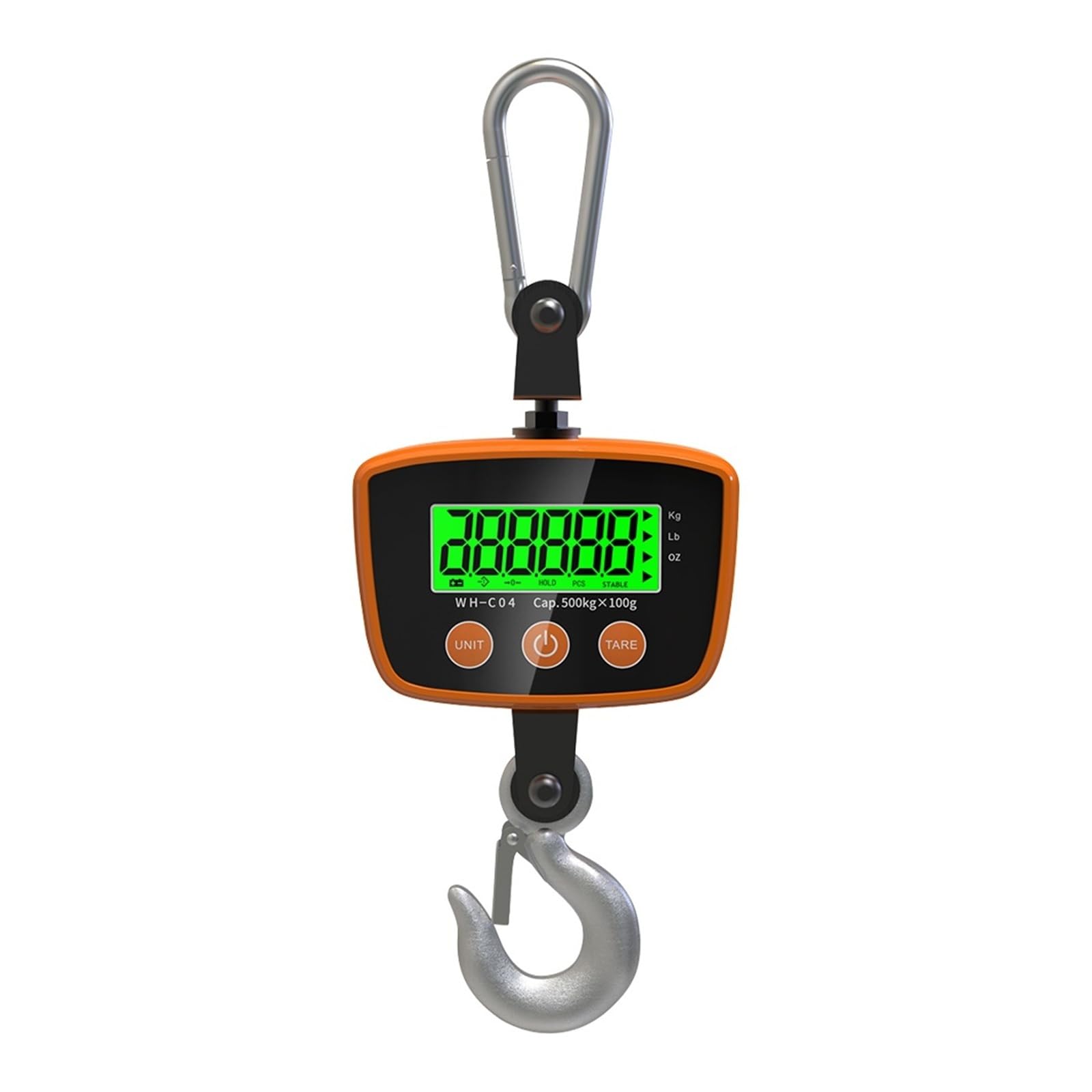 Báscula de grúa colgante Industrial, 500kg/100g, 300kg/50g, báscula de gancho de peso resistente, áscula de pesca exprés for equipaje(300kg 50g)