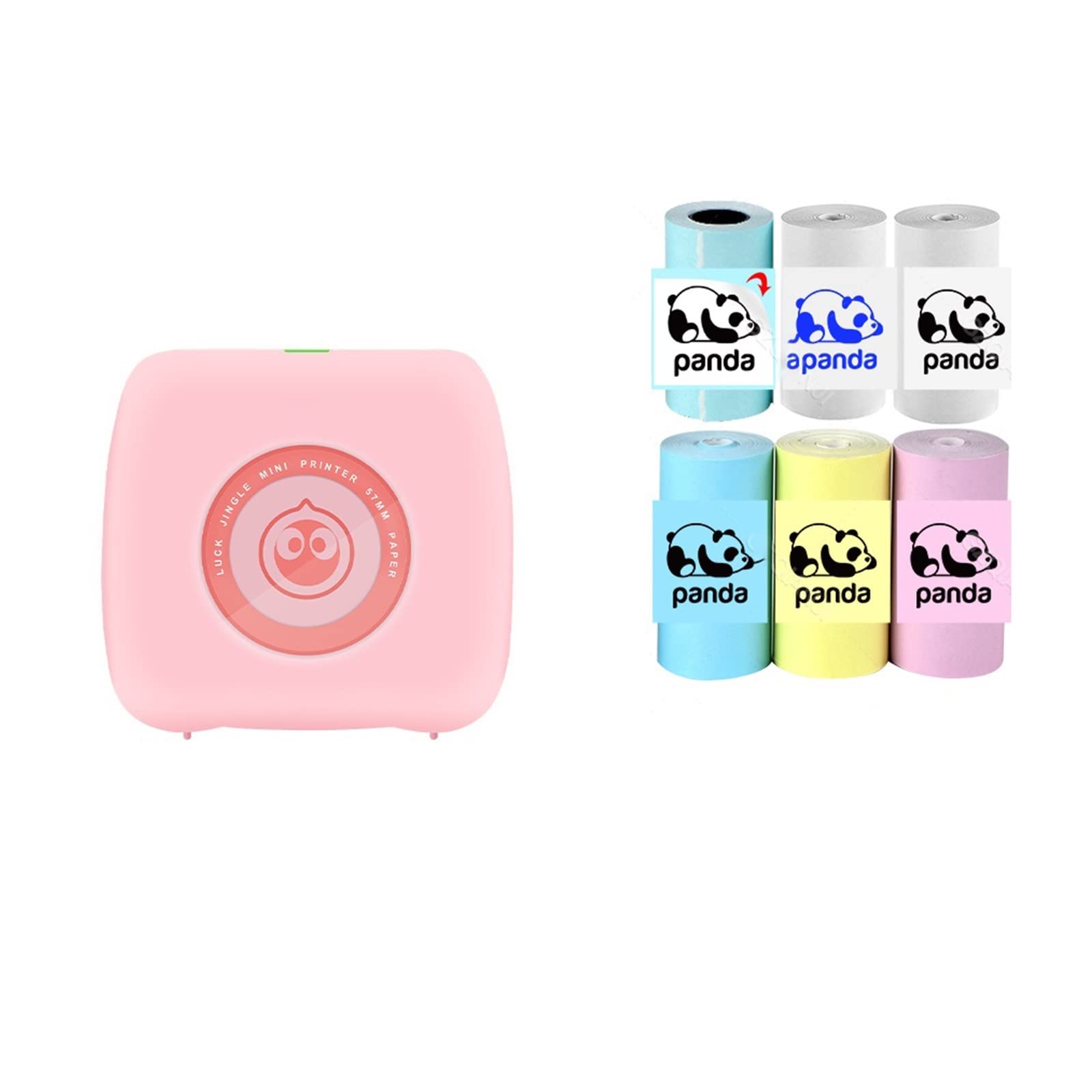 Mini Pocket Printer Multi Functional Photo Picture Bill Note Printer Label Maker Add White 6 Group(PK White 6 Group)