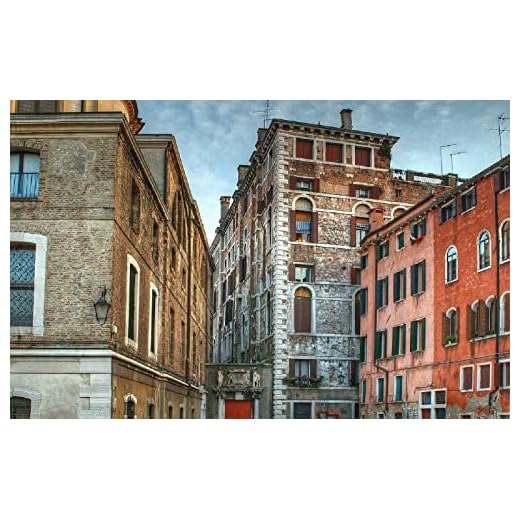 LHJOYSP vad händer om pussel 1000 bitar Stadsgataarkitektur Venedig Italien 75x50cm