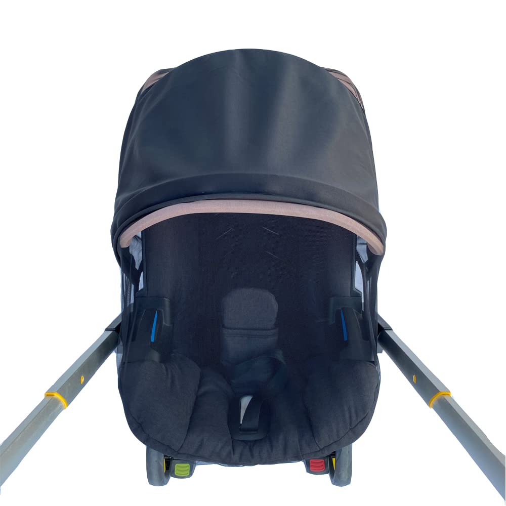 Mosquitera para cochecito de bebé, compatible con el cochecito Doona, mosquitera universal con parasol