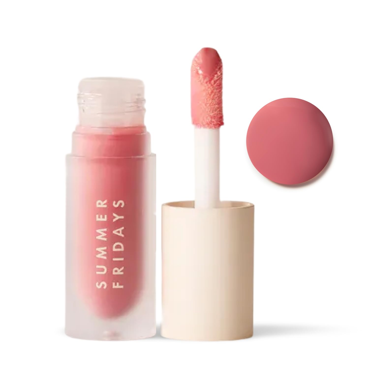 Summer Fridays Dream Lip Oil - Hydrating Tinted Lip Gloss Oil - Non-Sticky Formula with Skincare Benefits for