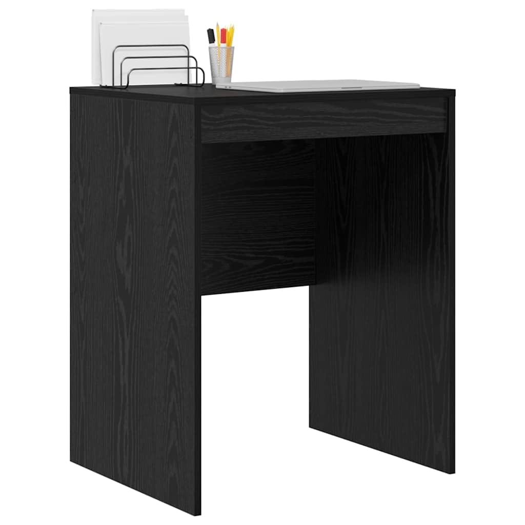 vidaXL Desk Black Oak 60 x 50 x 76 cm, Compact Desk, Modern Style, Ergonomic Workspace, Functional Writing Table, Durable Indoor Furniture for Small Rooms โ image 1