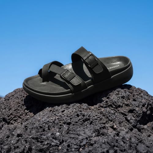 Image of Neeman's PureWhoosh Sail Sandals for Men | Adjustable Buckle Strap Casual Sandals | Cushioned Footbed with Arch Support | Comfortable Slip On Footwear for Daily Wear & Travel