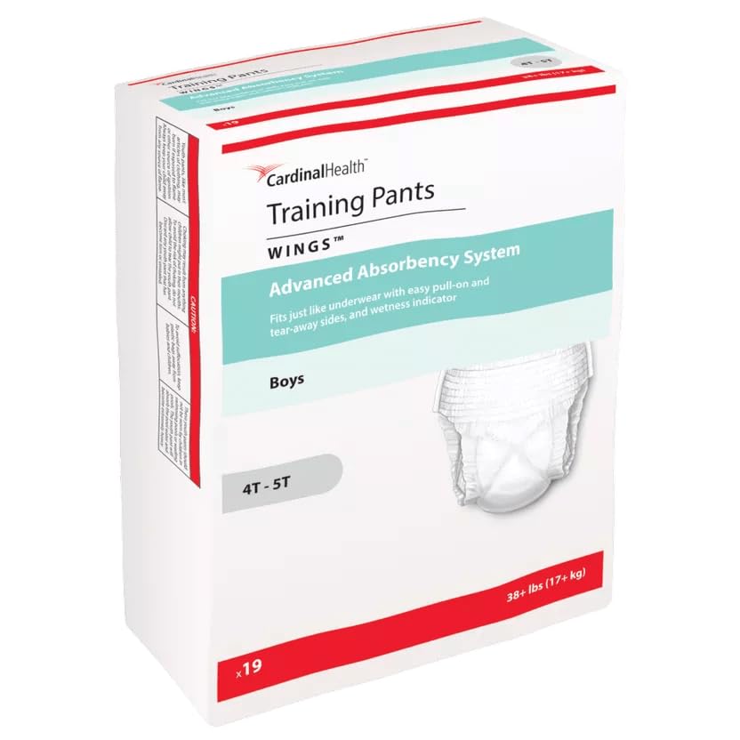 Image of Cardinal Health Training Pants, Wings, 4T-5T, Boys, 46-51LBS (21-23KG), Case of 76