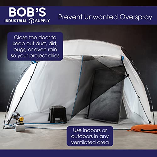 Bisupply Portable Paint Booth Tent 8.5X6X5.5Ft - Pop Up Spray Paint Tent Shelter Shield For Car Auto Painting, Airbrush #TOP2