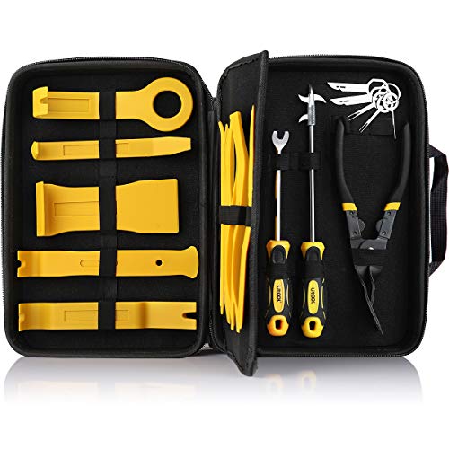 UTOOL 19PCS Trim Removal Tool for Auto Automotive Panel Trim with Organizer, Fastener
