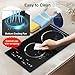 VBGK Electric Cooktop,12 Inch Built-in Radiant Electric Stove Top,110V 2100W 2 burner cooktop With 9 Heating Level, Timer & Kid Safety Lock, Sensor Touch Control 2 burner Induction Cooktop