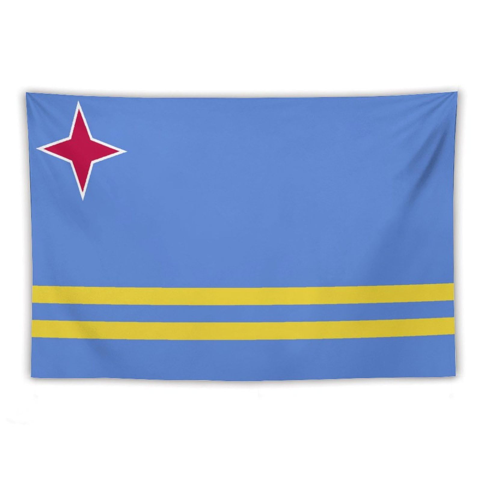 XingFox Aruba Flag Tapestry Wall Hanging National Flag Tapestry for Room Bedroom Dorm Aesthetic Decorations, 40"x60"