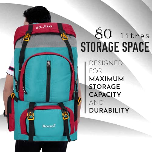 Image of 80L Travel Backpack for Outdoor Sport Camp Hiking Trekking Bag Camping Rucksack